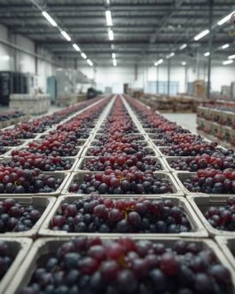 Premium Indian Flame Seedless Grapes from Maharashtra India | 4.5 KG Box | Rainger International